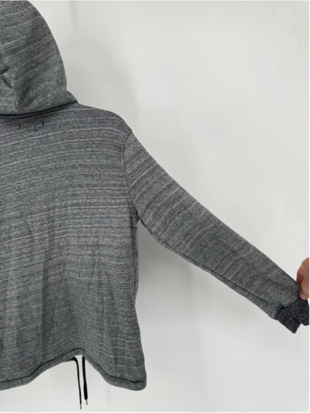 RVCA Men's Gray Black Hoodie Sweatshirt S